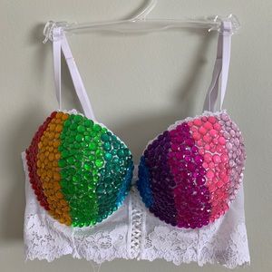NEW! Handmade bedazzled bra!